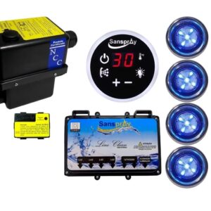 Aquecedor Banheira Sanspray Com Cromoterapia 4 pontos 5000w/220