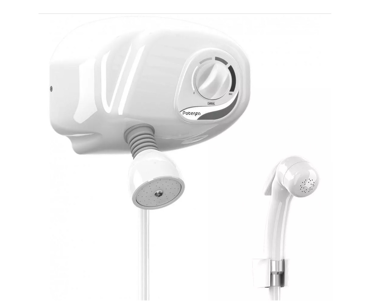 Ducha Chuveiro Potenza Cardal 7800w-220v 4 Temperaturas Branco