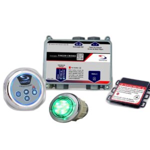 Acionador Finger Cromo Sinapse Com 1 Spot