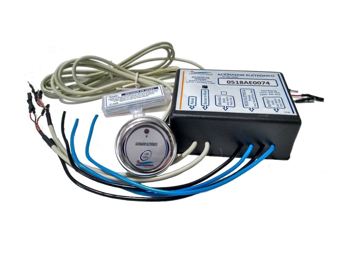 Acionador Eletronico C/ Sensor Nível P/banheiras/ofurôs/spas