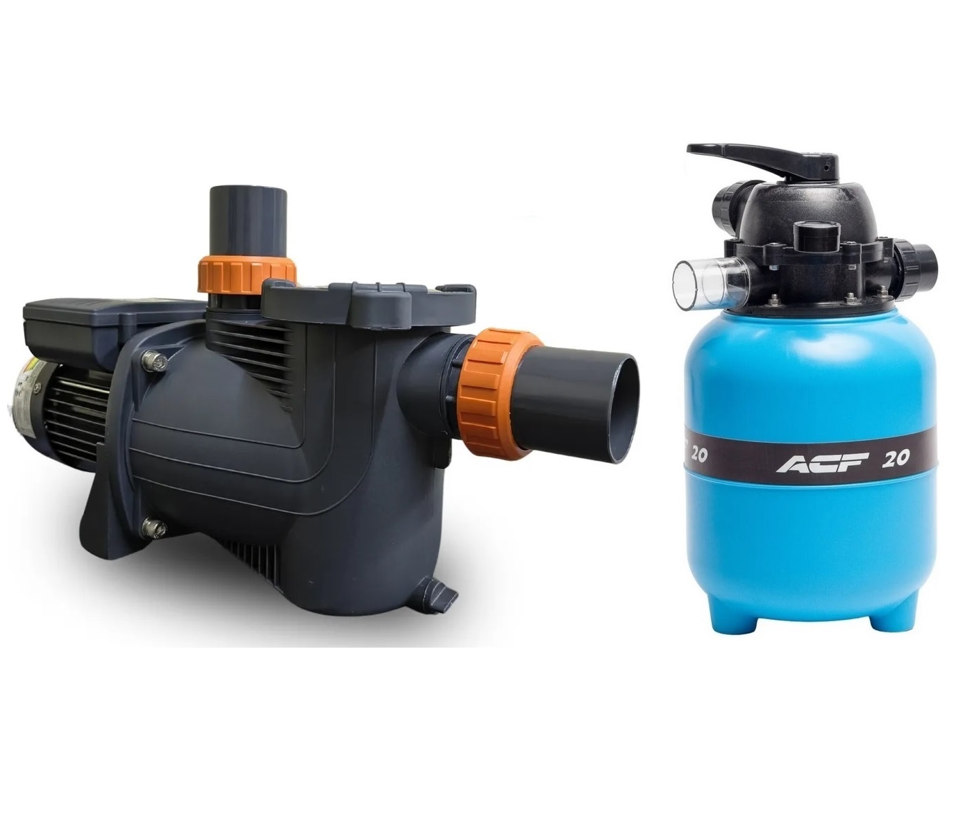Motobomba Pré Filtro 1/3cv - bivolt P/ Piscina + Filtro de areia Acf20