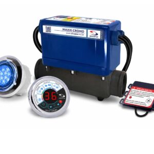 Aquecedor Banheira Sinapse Maxxi Cromo - 3 - 5000w / 220v com 1 ponto
