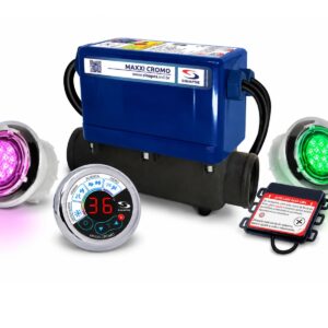 Aquecedor Banheira Sinapse Maxxi Cromo - 3 - 5000w / 220v com 2 ponto