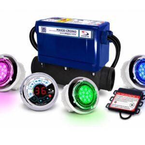 Aquecedor Banheira Sinapse Maxxi Cromo - 3 - 5000w / 220v com 3 pontos