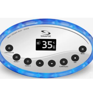 Painel De Comando Max Cromo Duo Serial C/ 1 Fios - Sinapse