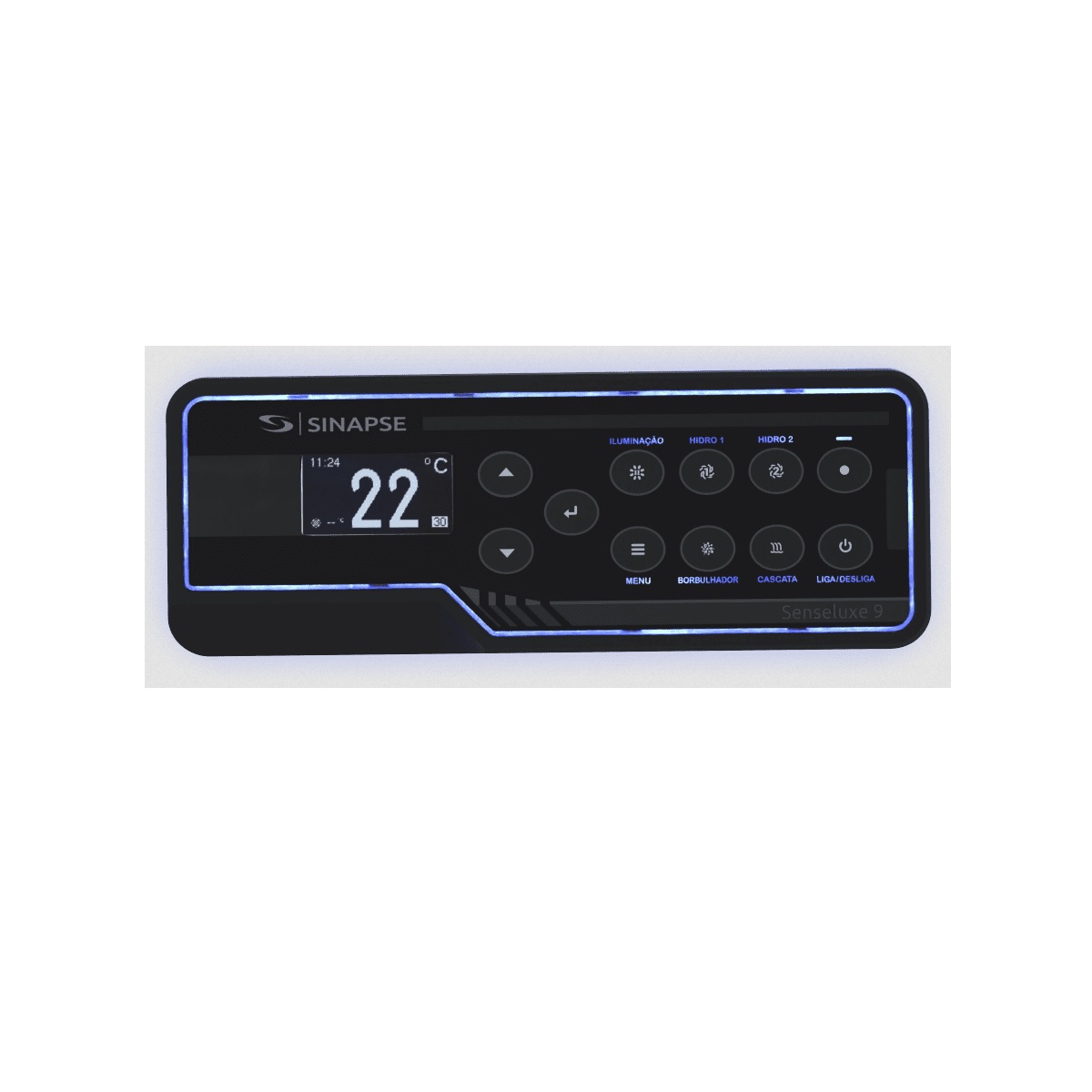Painel Comando Slim 8.371s e Spamax 8 retangular Sinapse